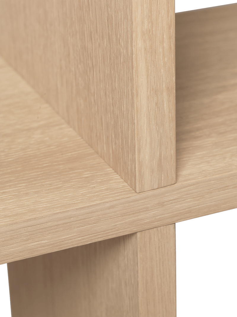 Kona Bookcase - 1x4 - Ferm Living - Shelving - Dark Stained Oak - HORNE