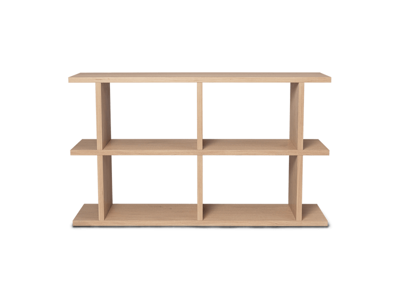 Kona Bookcase - 2x2 - Ferm Living - Shelving - Dark Stained Oak - HORNE