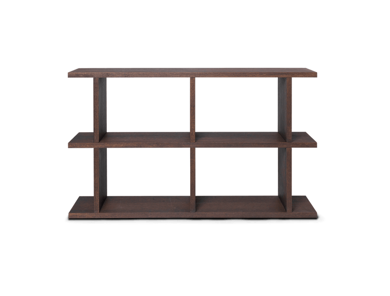 Kona Bookcase - 2x2 - Ferm Living - Shelving - Dark Stained Oak - HORNE