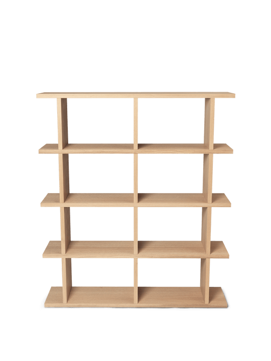Kona Bookcase - 2x4 - Ferm Living - Shelving - Natural Oak Veneer - HORNE