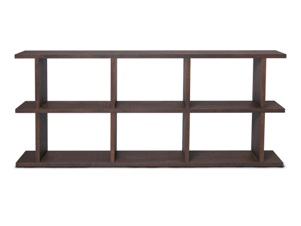 Kona Bookcase - 3x2 - Ferm Living - Shelving - Dark Stained Oak - HORNE