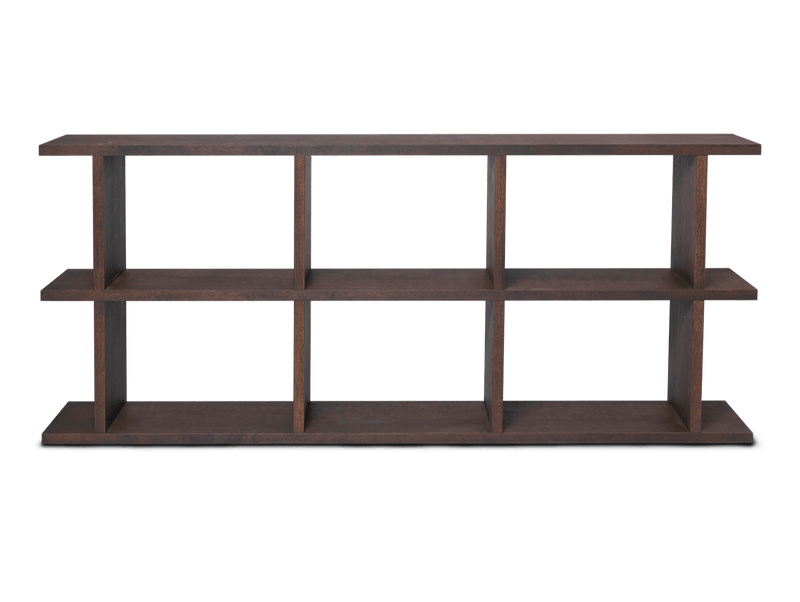 Kona Bookcase - 3x2 - Ferm Living - Shelving - Dark Stained Oak - HORNE