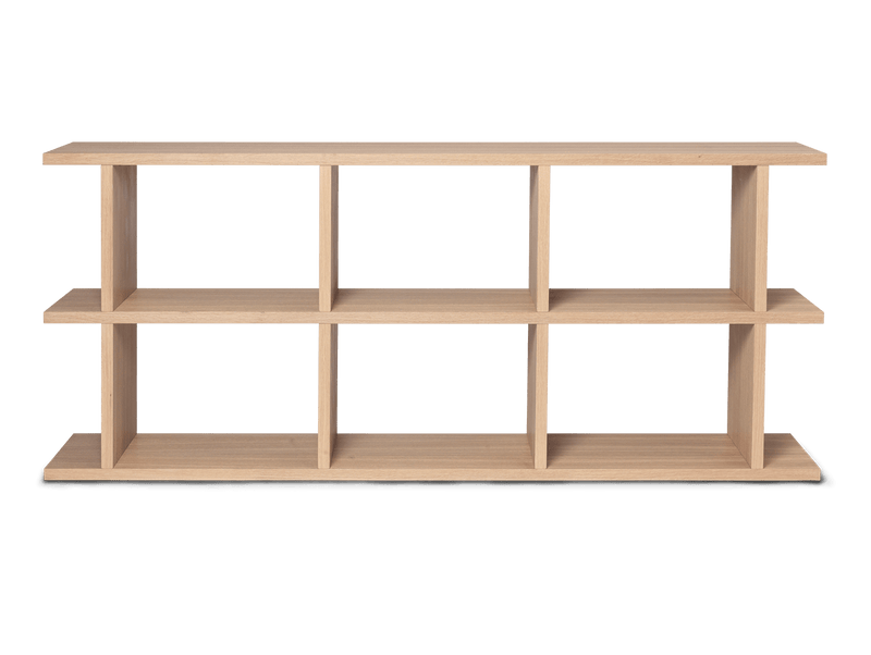 Kona Bookcase - 3x2 - Ferm Living - Shelving - Dark Stained Oak - HORNE