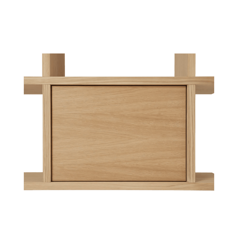 Kona Bookcase Cabinet Insert - Ferm Living Shelving - Dark Stained - HORNE