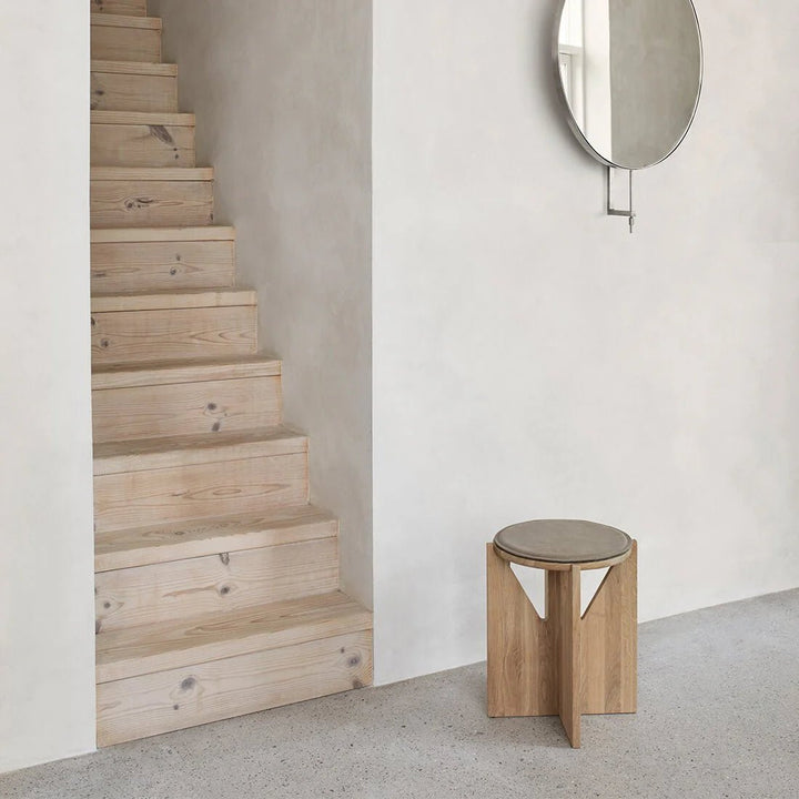 Kristina Dam Stool - Kristina Dam Stools + Benches + Ottomans - Light Lacquered Oak - HORNE