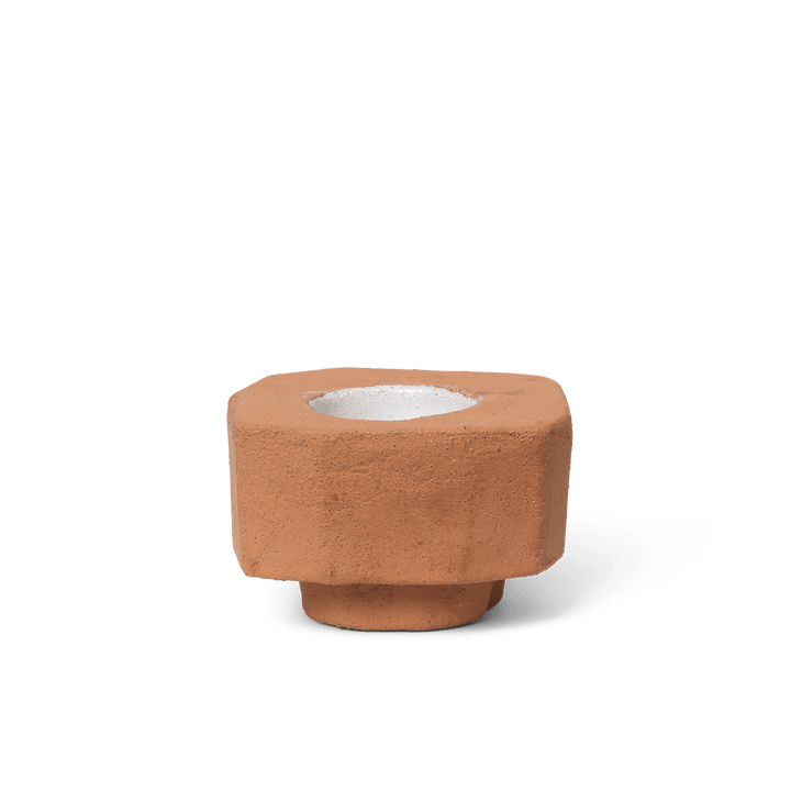 Kurinu Candle Holder - Ferm Living - Candle Holders - Terracotta - HORNE