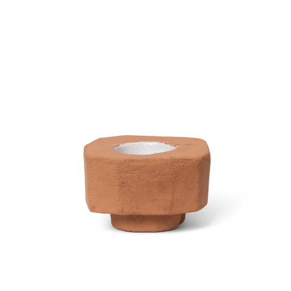 Kurinu Candle Holder - Ferm Living - Candle Holders - Terracotta - HORNE