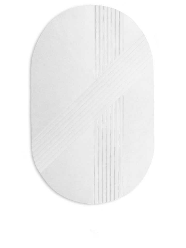 Kyoto rug - Woud Rugs - Off white - Oval 210 x 340 - HORNE