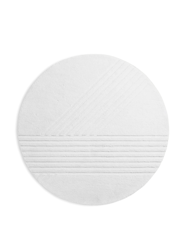 Kyoto rug - Woud Rugs - Off white - Ø200 - HORNE