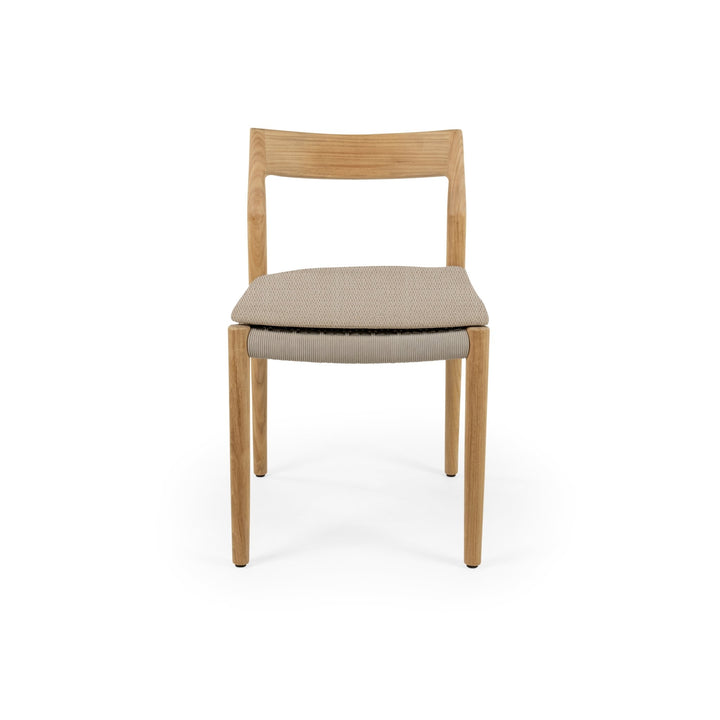 Lago Side Chair - BETACO Chairs - w/Seat Cushion / Grey Rope / Teak / Lopi Chai - HORNE