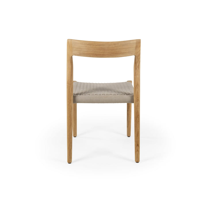 Lago Side Chair - BETACO Chairs - Grey Rope / Teak - HORNE
