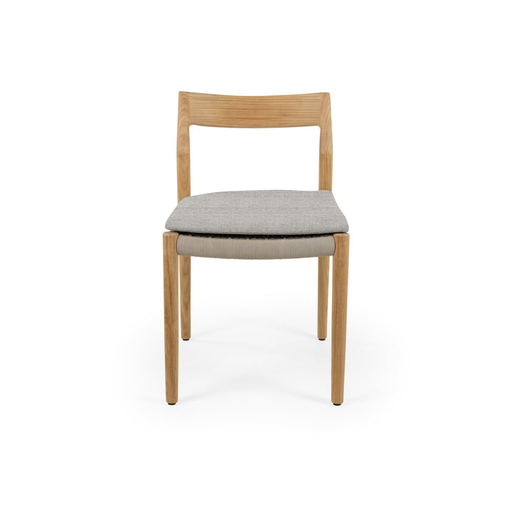 Lago Side Chair - BETACO Chairs - w/Seat Cushion / Grey Rope / Teak / Cico 271 - HORNE