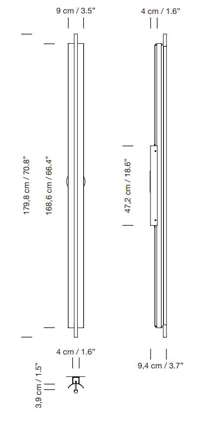 Lámina 165 Wall Lamp - Santa & Cole - Wall Sconces - HORNE