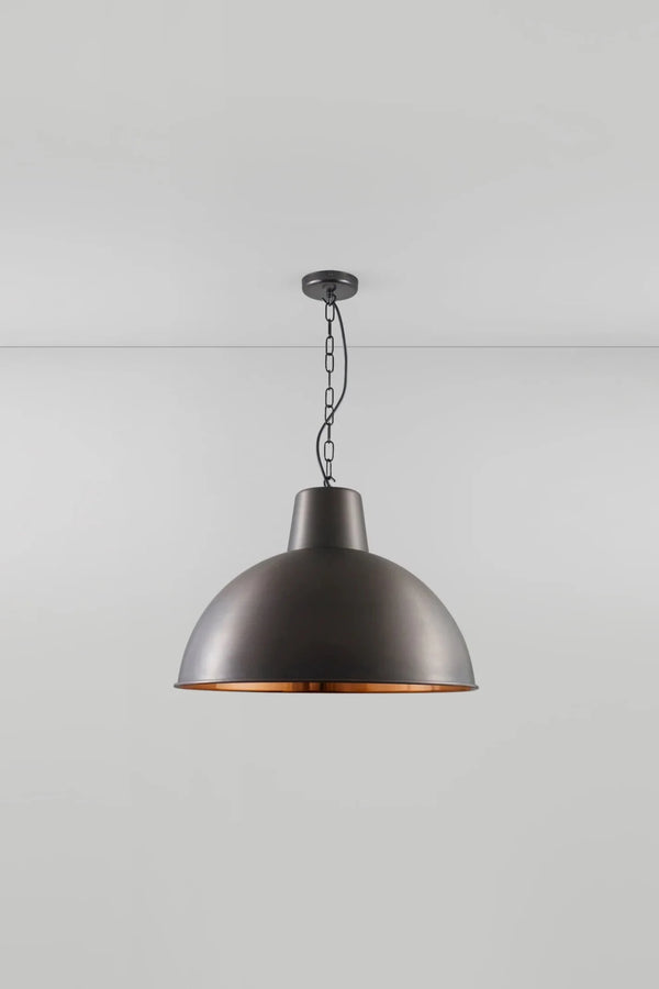 Large Spun Reflector - Davey Lighting Pendants - Polished Aluminium - HORNE