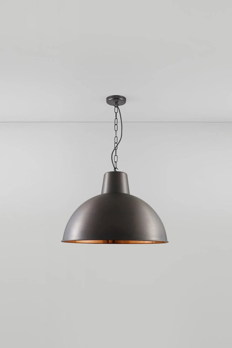Large Spun Reflector - Davey Lighting Pendants - Polished Aluminium - HORNE