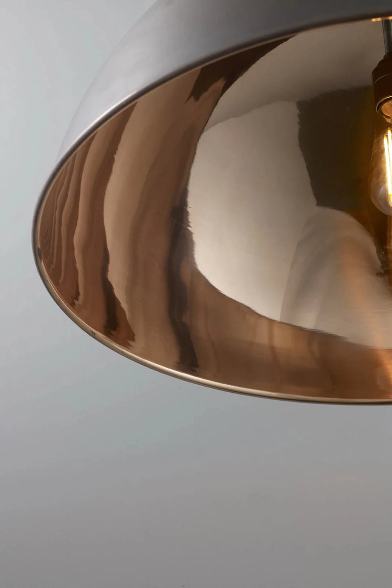 Large Spun Reflector - Davey Lighting Pendants - Polished Aluminium - HORNE