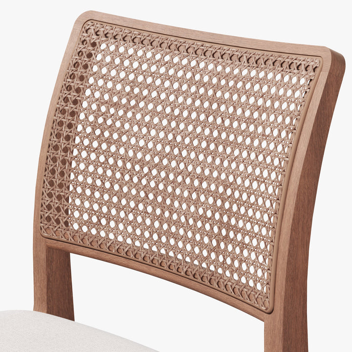 Larissa Cane Side Chair - Urbia Chairs - Harvest Natural Nogal - HORNE