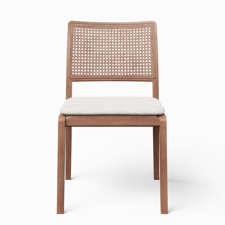 Larissa Cane Side Chair - Urbia Chairs - Harvest Natural Nogal - HORNE