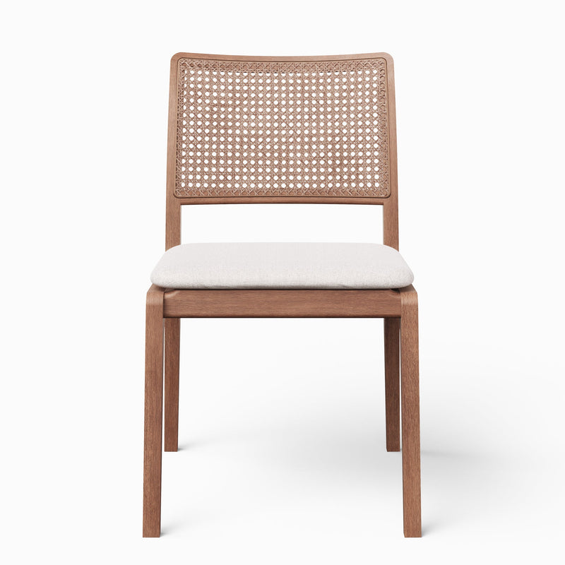 Larissa Cane Side Chair - Urbia Chairs - Harvest Jute Ebano - HORNE