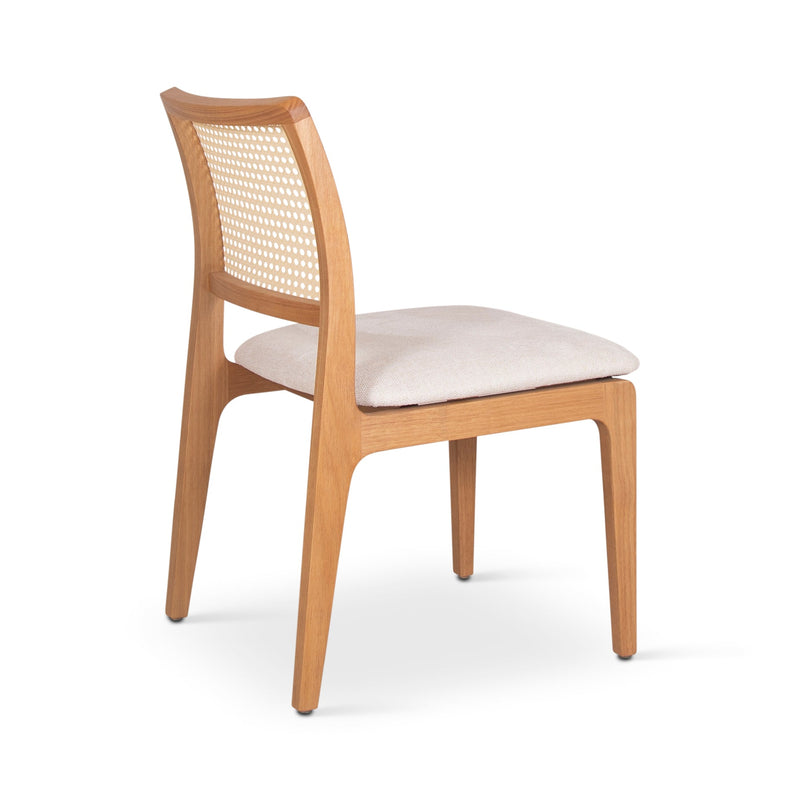 Larissa Cane Side Chair - Urbia Chairs - Harvest Jute Ebano - HORNE