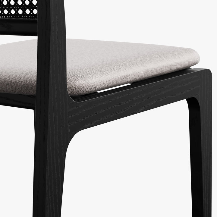 Larissa Cane Side Chair - Urbia Chairs - Harvest Natural Nogal - HORNE