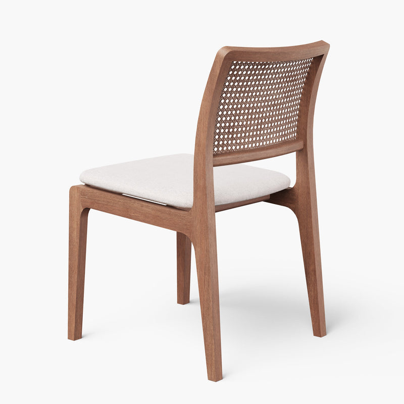 Larissa Cane Side Chair - Urbia Chairs - Harvest Jute Ebano - HORNE