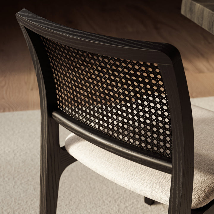 Larissa Cane Side Chair - Urbia Chairs - Harvest Natural Nogal - HORNE