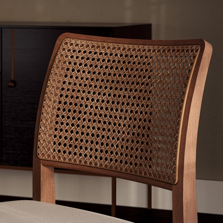Larissa Cane Side Chair - Urbia Chairs - Harvest Natural Nogal - HORNE