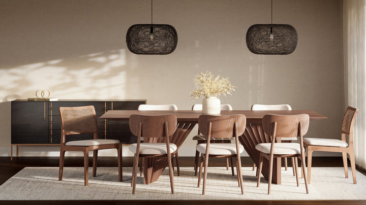 Larissa Cane Side Chair - Urbia Chairs - Harvest Natural Nogal - HORNE