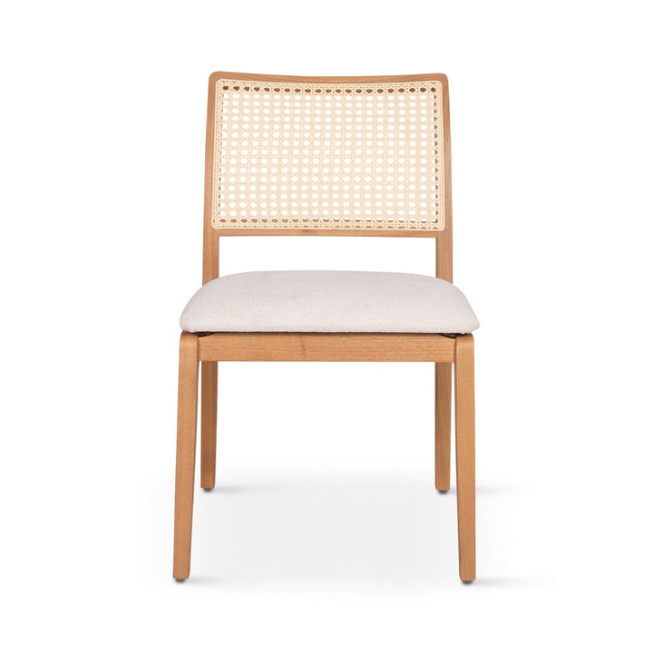 Larissa Cane Side Chair - Urbia Chairs - Harvest Natural Damasco Natural - HORNE