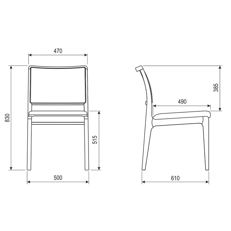 Larissa Cane Side Chair - Urbia Chairs - Harvest Jute Ebano - HORNE