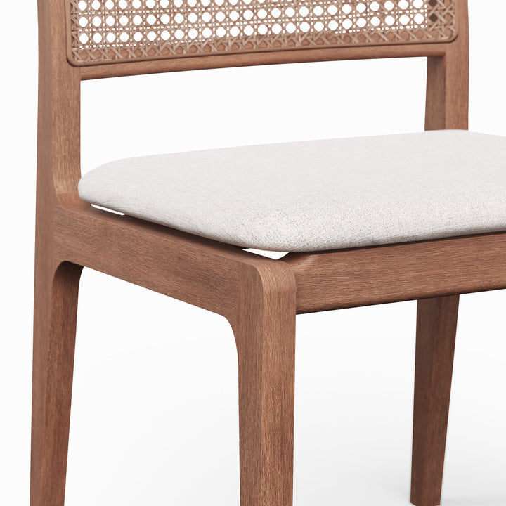 Larissa Cane Side Chair - Urbia Chairs - Harvest Natural Nogal - HORNE