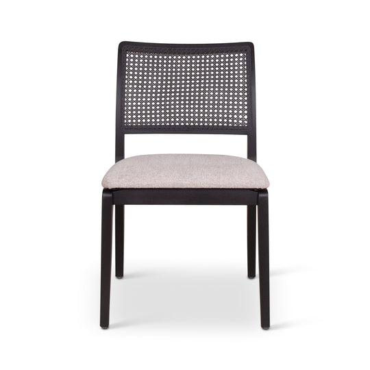 Larissa Cane Side Chair - Urbia Chairs - Harvest Jute Ebano - HORNE