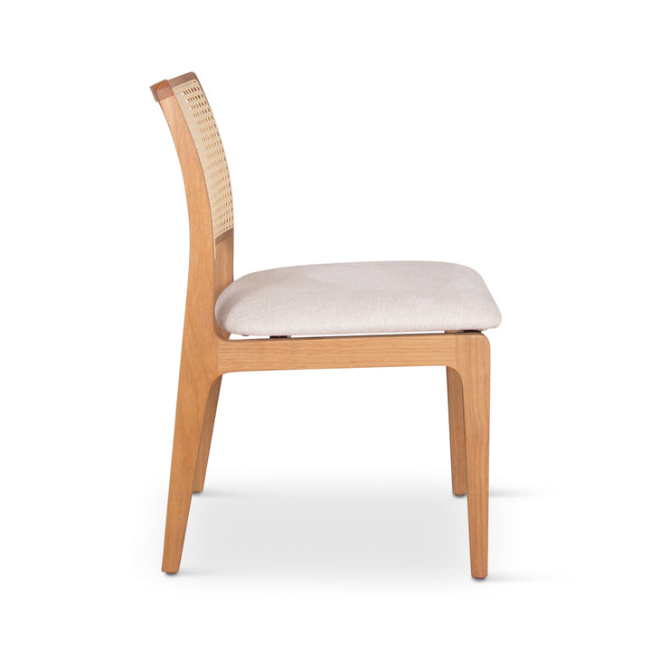 Larissa Cane Side Chair - Urbia Chairs - Harvest Natural Nogal - HORNE