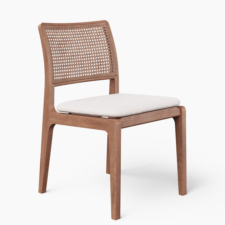 Larissa Cane Side Chair - Urbia Chairs - Harvest Natural Nogal - HORNE
