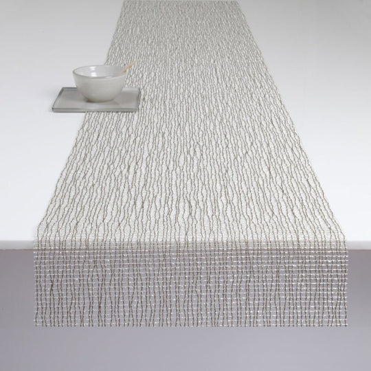 Lattice Table Runner in Silver