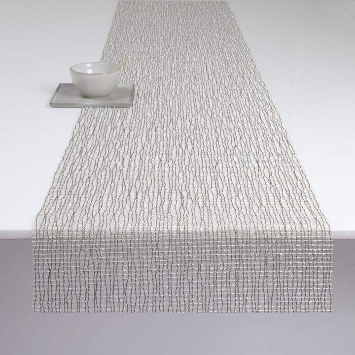 Lattice Table Runner in Silver