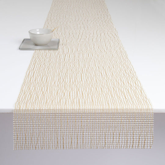Lattice Table Runner in Gold