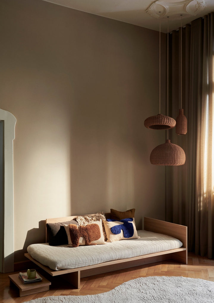 Lay Cushion - Rectangular - Ferm Living - Bedding + Pillows - Sand/ Sugar Kelp - HORNE