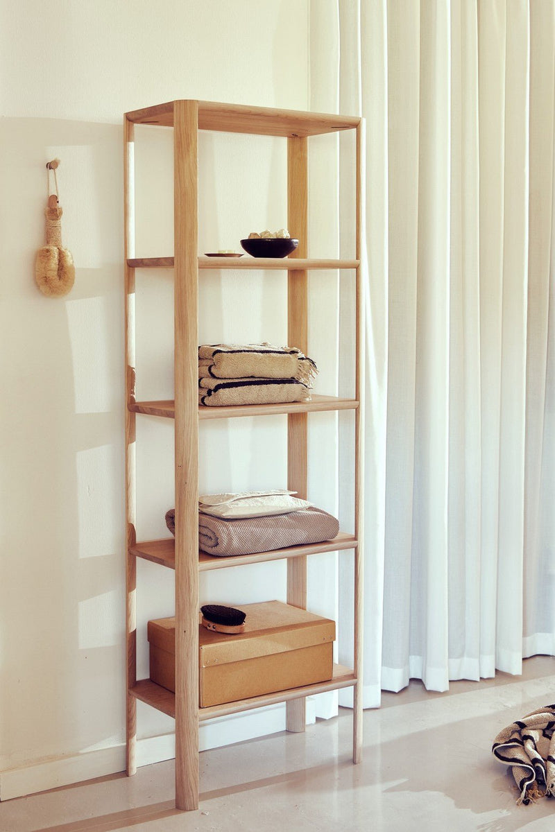 Leaf Shelf 0.5×5 - Form & Refine Shelving - White Oak - HORNE