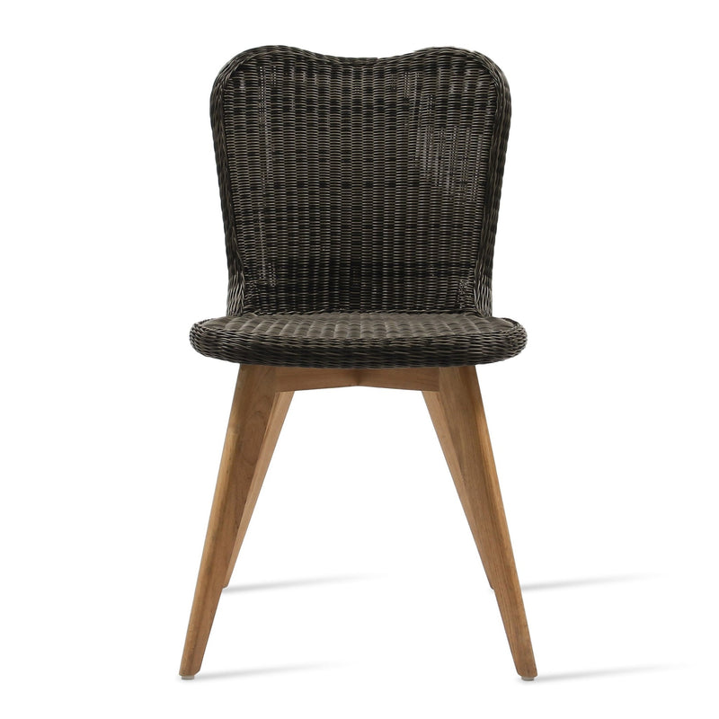 Lena Outdoor Dining Chair - Vincent Sheppard - Outdoor Furniture - Teak Base/ Mocca - HORNE