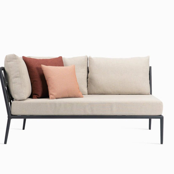 Leo Modular Sofa - Vincent Sheppard Sofas - Right - Lava - Zinc - HORNE