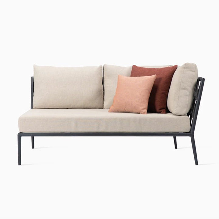 Leo Modular Sofa - Vincent Sheppard Sofas - Left - Lava - Zinc - HORNE