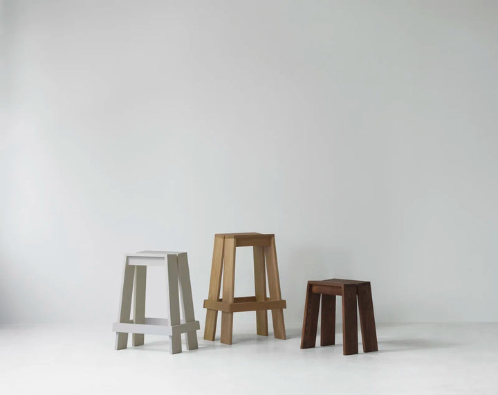 Let Barstool 75 cm - Normann Copenhagen Barstools - Brown Stained Ash - HORNE