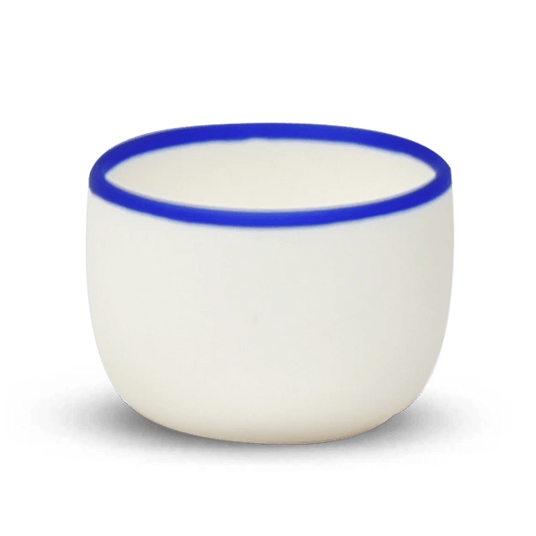 Ligne Bowl - Tina Frey Serveware - Petite - White With Cobalt Blue Rim - HORNE