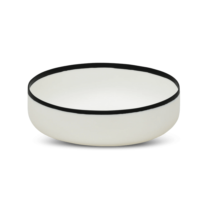 Ligne Bowl - Tina Frey Serveware - Large - White With Black Rim - HORNE