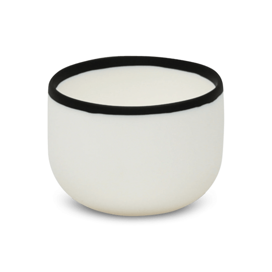 Ligne Bowl - Tina Frey Serveware - Petite - White With Black Rim - HORNE