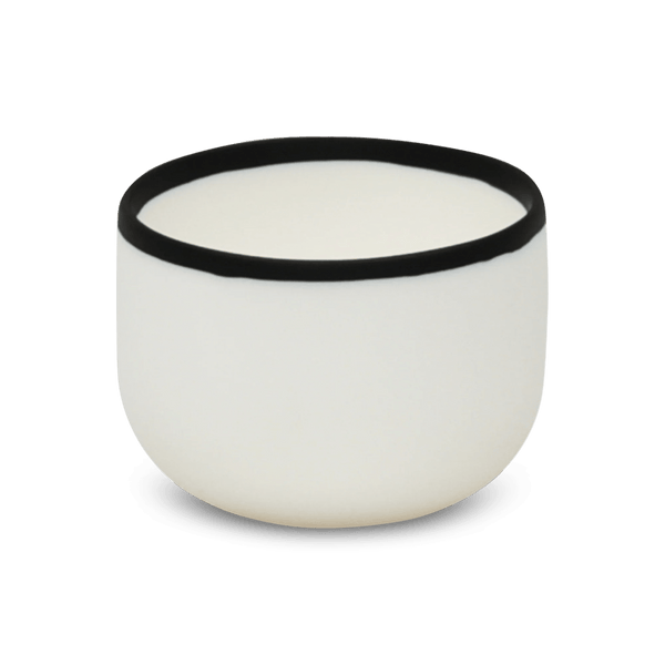 Ligne Bowl - Tina Frey Serveware - Petite - White With Black Rim - HORNE