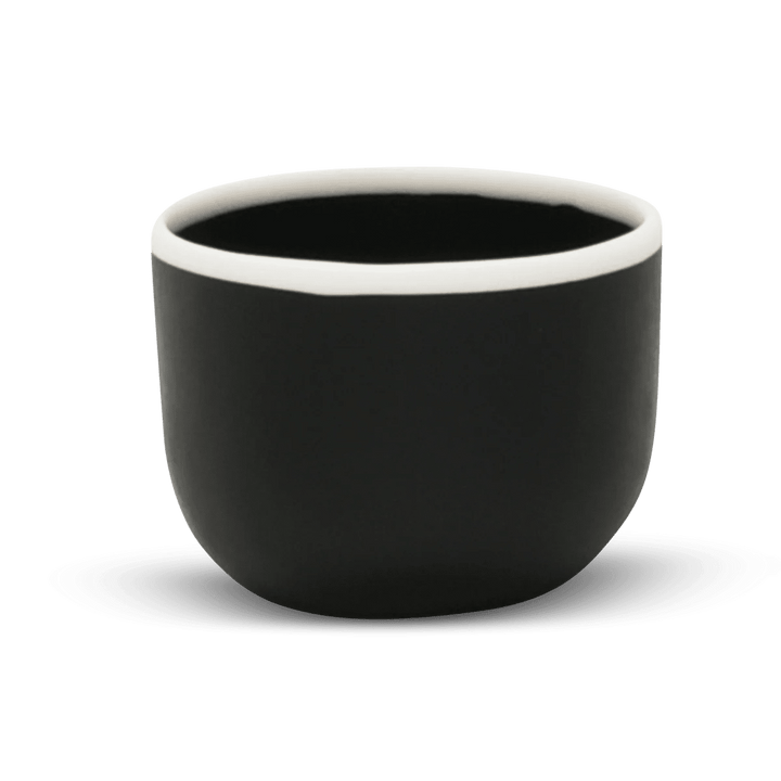 Ligne Bowl - Tina Frey Serveware - Petite - Black With White Rim - HORNE