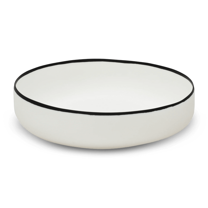 Ligne Bowl - Tina Frey Serveware - Extra Large - White With Black Rim - HORNE